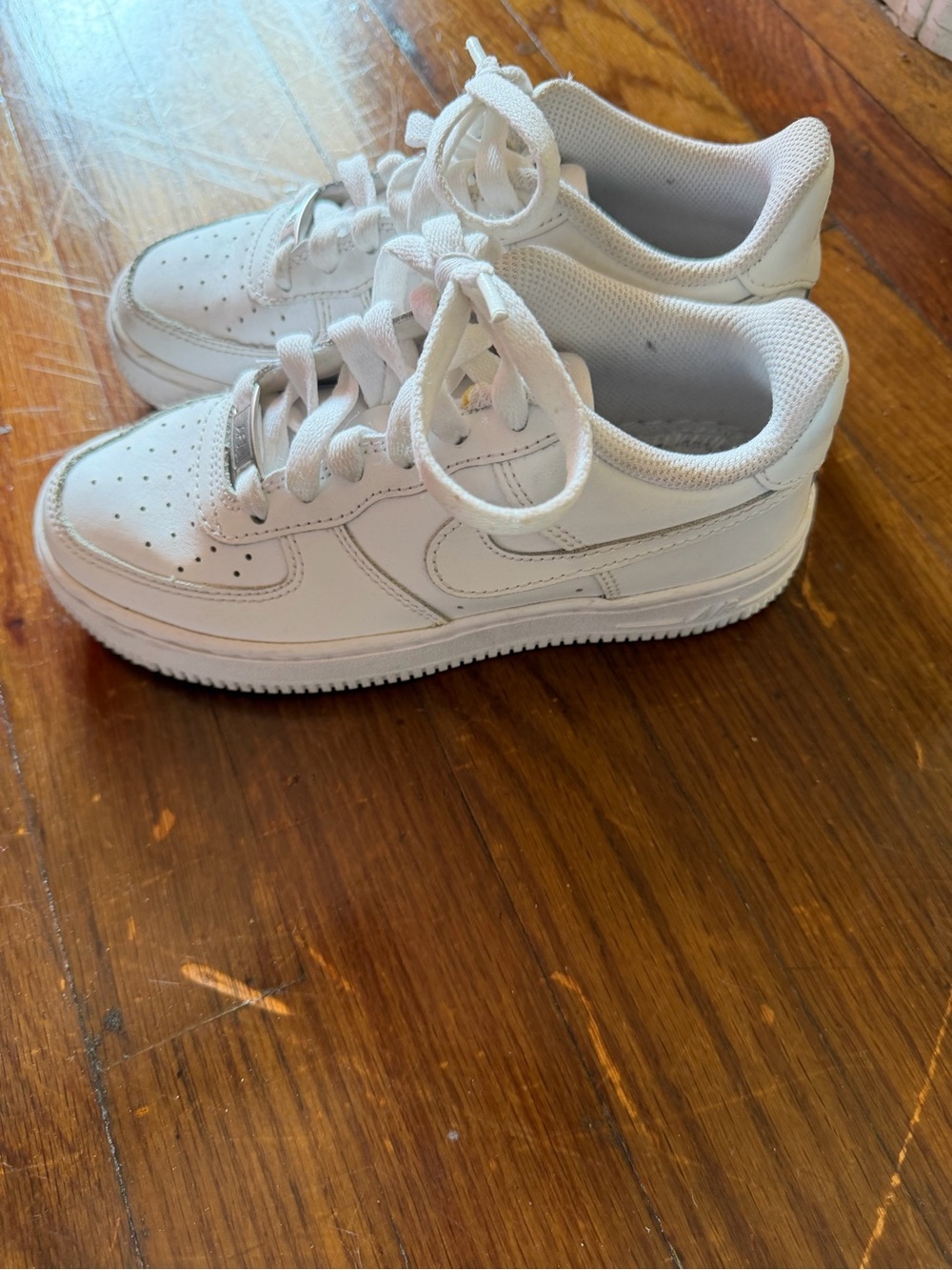 Nike Kids White Low-Top Lace-Up Sneakers
